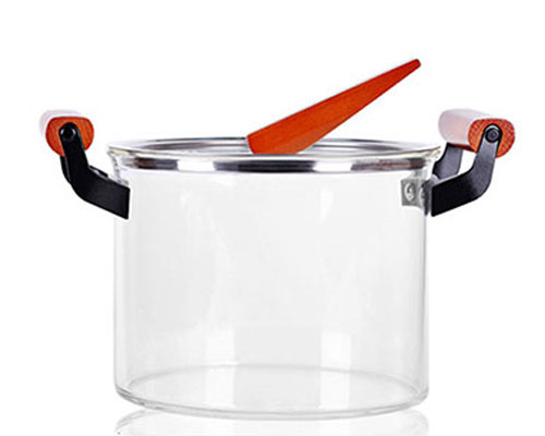 Glass Cooking Pot - With Handles - Safe for Fire - ApolloBox