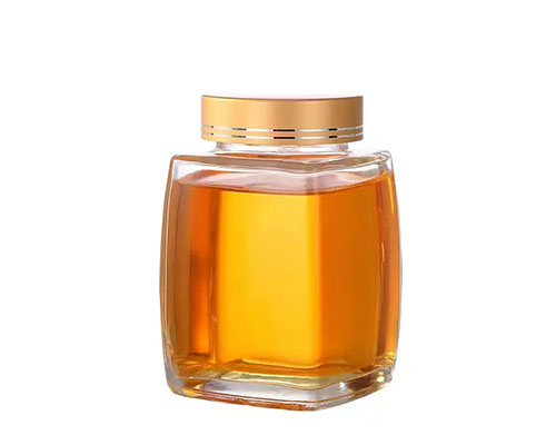 Glass Honey Containers | 380ml Best Hexagonal Jars With Lids