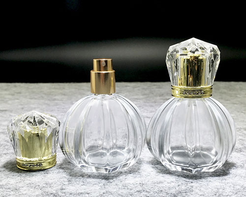 Pumpkin Shape Clear Glass Perfume Bottles 50Ml