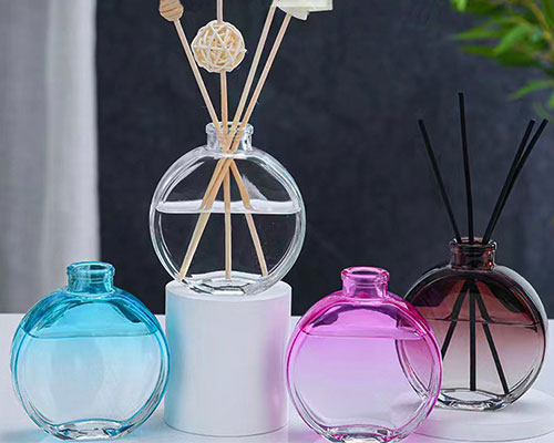Colored Glass Diffuser Perfume Bottles