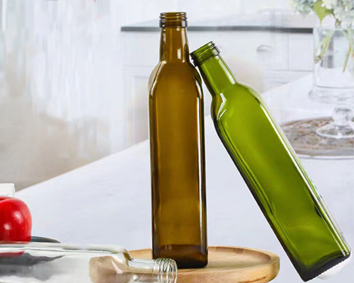 500Ml Square Glass Olive Oil Bottles