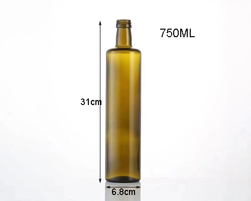 750ml Amber Glass Olive Oil Bottle