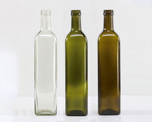 750ml Square Glass Olive Oil Bottles