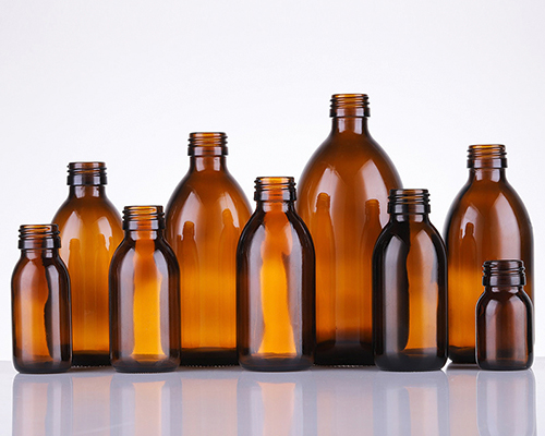 Amber Glass Bottles for Liquid Medicine