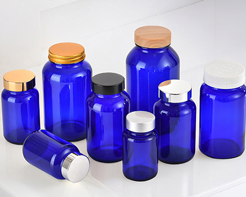 Blue Glass Medicine Bottles Wholesale