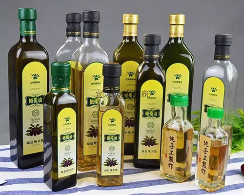 Bulk Square Clear Olive Oil Bottles