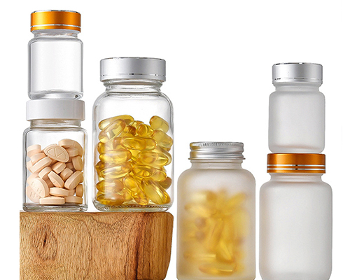 Clear Glass Medicine Bottles