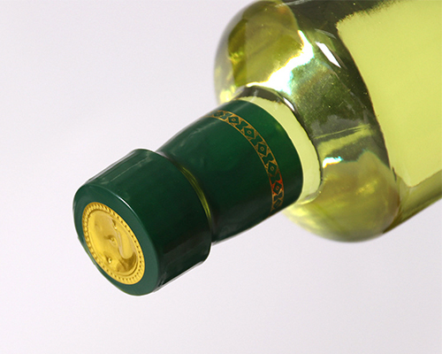 Clear Glass Olive Oil Bottle with Cap