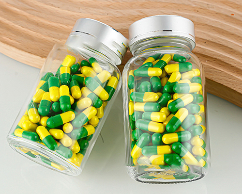 Clear Glass Pill Bottles