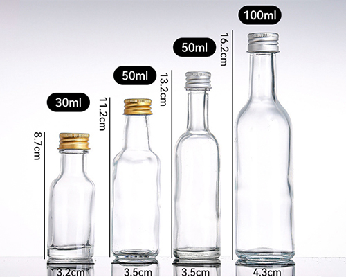 Clear Glass Vinegar Bottles