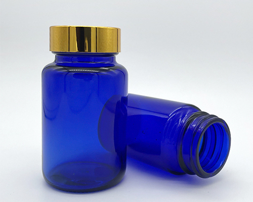 Cobalt Blue Pill Bottles