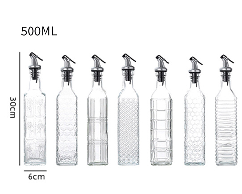 Glass Oil Bottles With Pourer