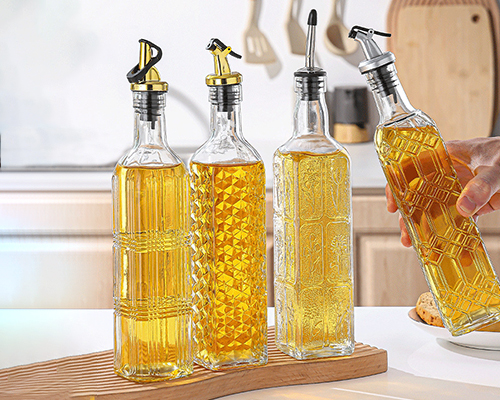 Glass Olive Oil And Vinegar Dispenser