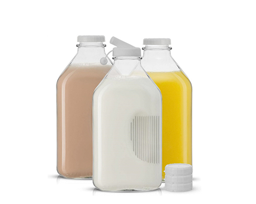 Large Glass Milk Bottles