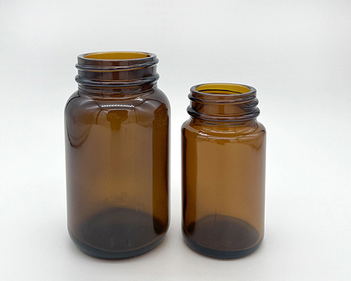 Small Amber Glass Pill Bottles