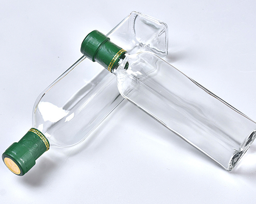 Square Clear Olive Oil Bottles