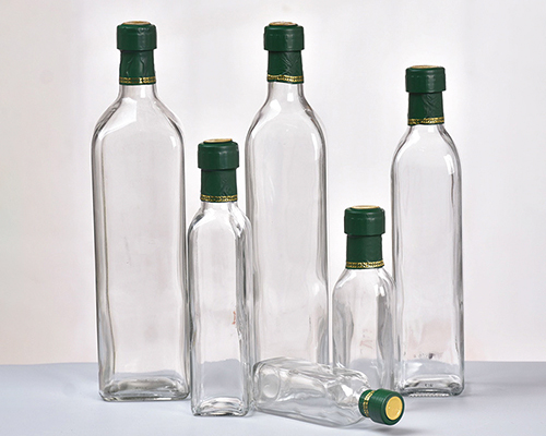 Wholesale Square Clear Olive Oil Bottles