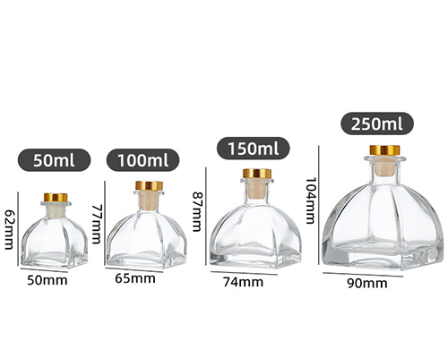 Empty Glass Perfume Diffuser Bottles