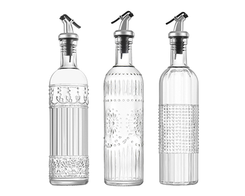 Glass Oil Bottles With Pourer