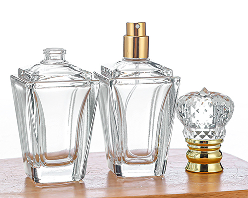 Square Crystal Glass Perfume Bottles